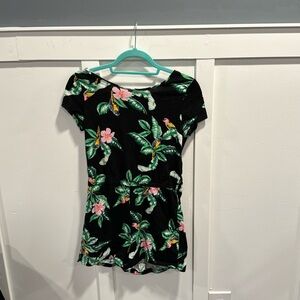 Hawaiian style shorts romper